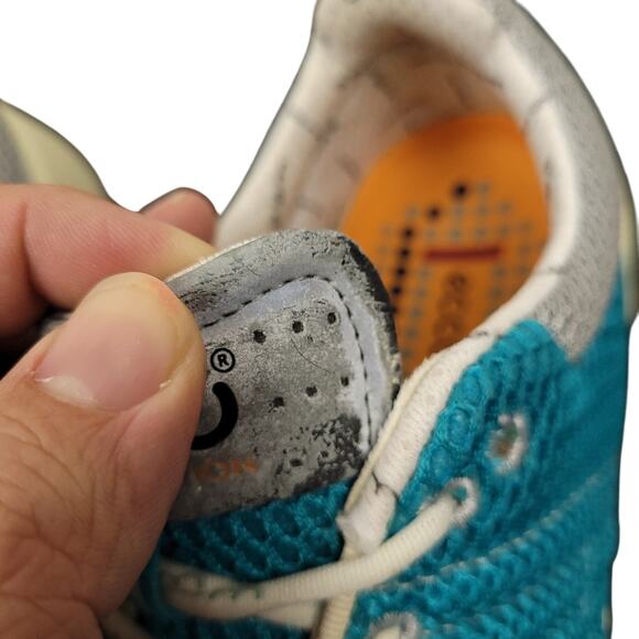 Ecco Biom Train Women’s Sz 9 EU 40 Natural Motion Training Shoes White Gray Teal - Picture 6 of 16